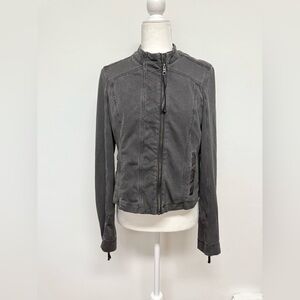 Anthropologie Marrakech Women's Medium Harlow Asymmetrical Moto Jacket Leather